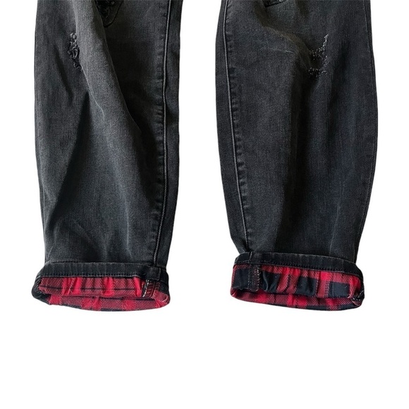 NEW WITH TAGS Judy Blue Black Buffalo Plaid Patch Skinny SIZE 18W - Picture 14 of 16